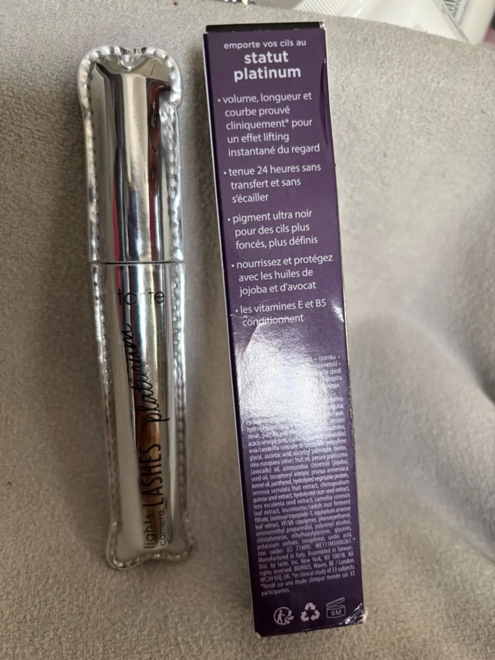 tarte Platinum Silver Metallic Mascara Tube Brand New in Box!!